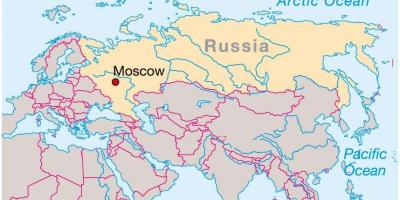 Maskvos žemėlapis Rusija
