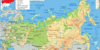 Rusijoje Maskvos žemėlapis
