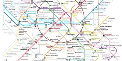 Metro stotis Maskvos žemėlapis