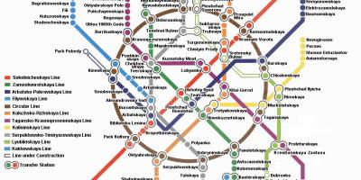 Maskvos metro žemėlapis anglų