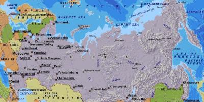 Žemėlapis Maskva, Rusija