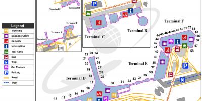 SVO terminalo žemėlapyje