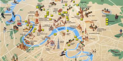 Maskvos lankytinų vietų žemėlapis