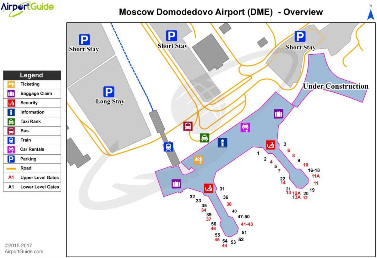 žemėlapis DME oro uostas