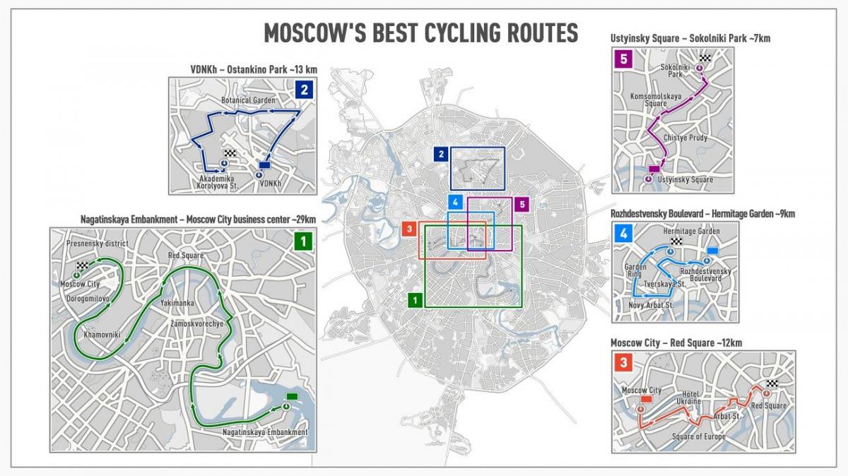Moskva dviračių žemėlapis