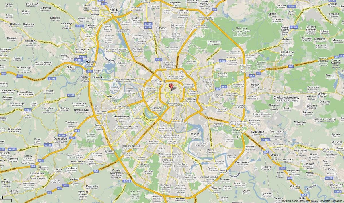 Moskva greitkelių žemėlapis