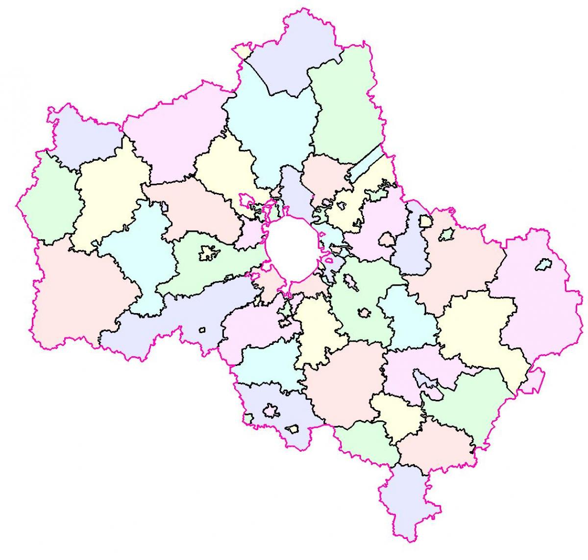 Moskva regione žemėlapis
