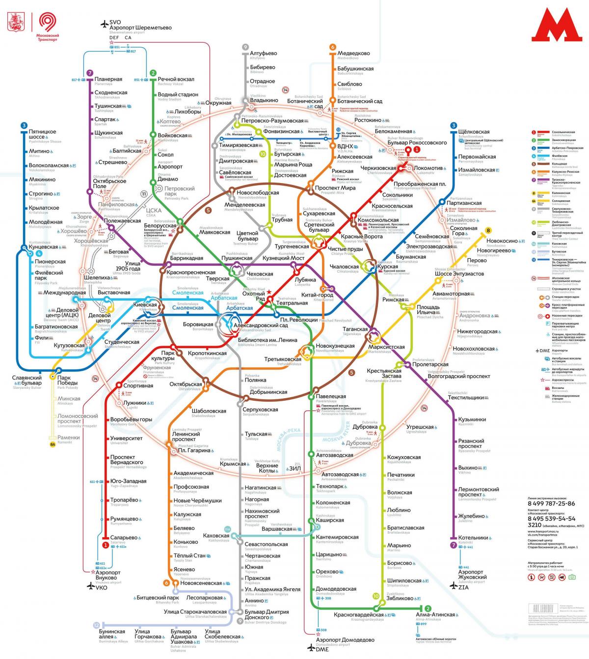 Moskva transporto žemėlapis