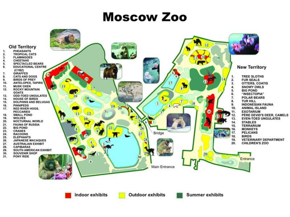 žemėlapis Maskvos zoologijos sodas
