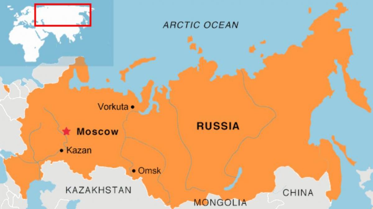 Maskva vieta žemėlapyje