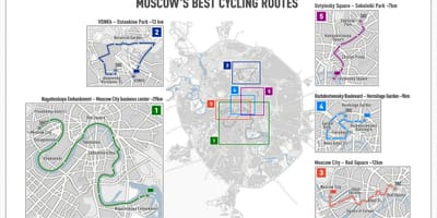 Moskva dviračių žemėlapis