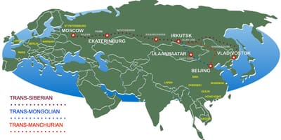 Žemėlapis Maskvos iki vladivostoko traukinio maršrutas