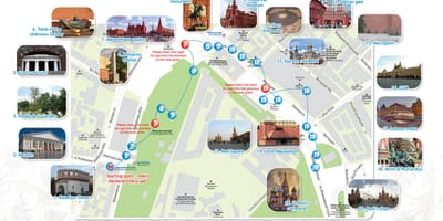 Maskva kelionės žemėlapis