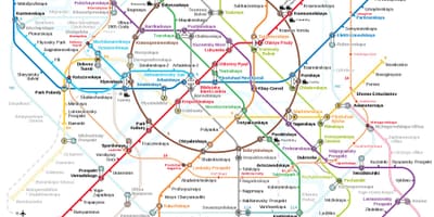 Metro stotis Maskvos žemėlapis
