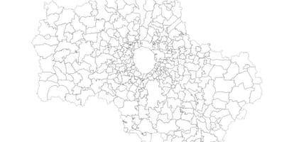 Moskva savivaldybių žemėlapis