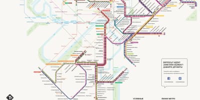 Žemėlapis Maskvos tramvajų