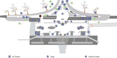Sheremetyevo airport žemėlapis galinių d
